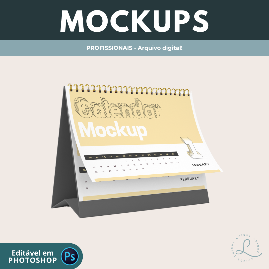 Mockup digital (Calendário de mesa 02)