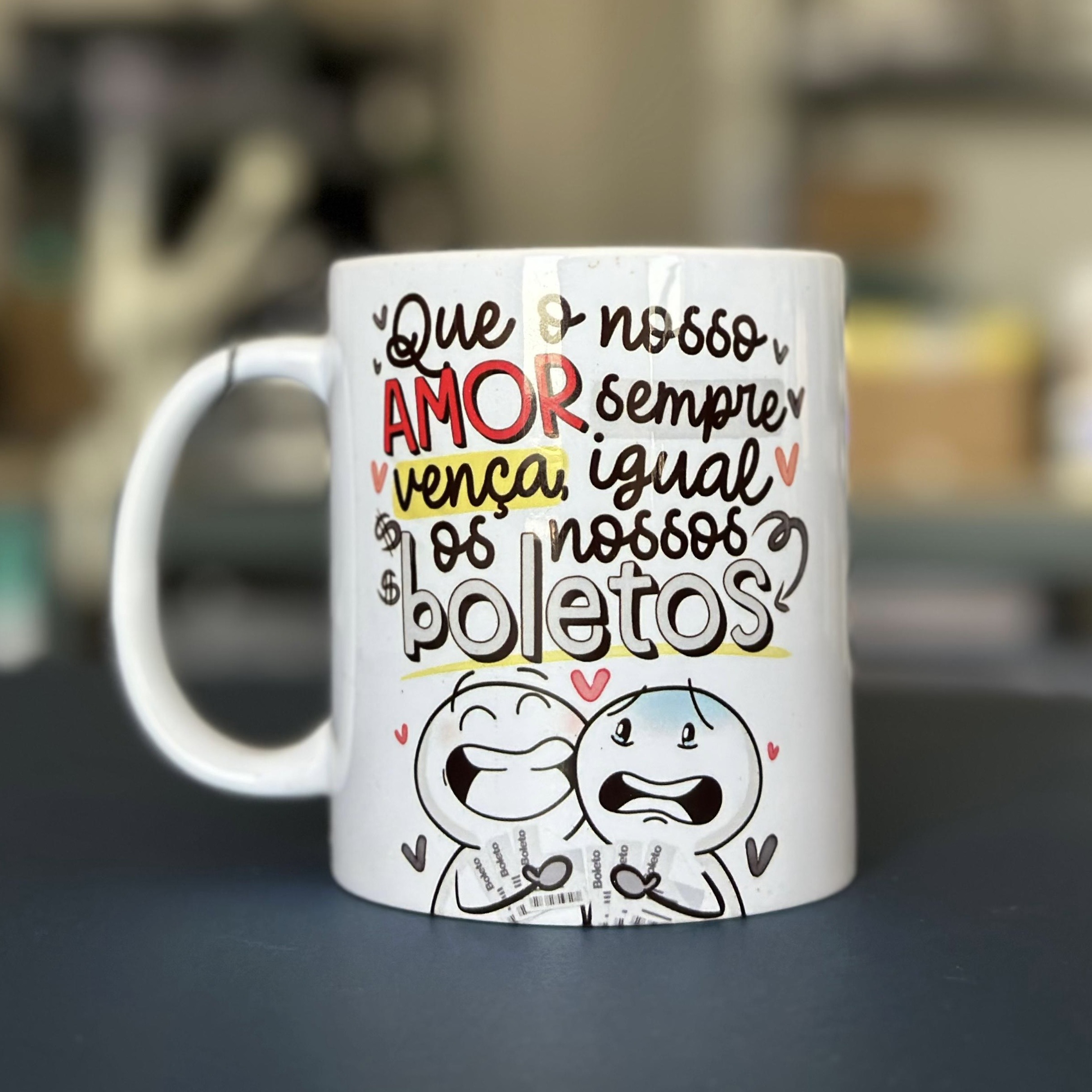 Caneca (Nosso amor e os boletos)