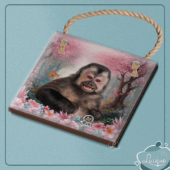 Azulejo decorativo (INSTITUTO OLIVIA - SORRISO 15,5x15,5cm c/ cordinha)