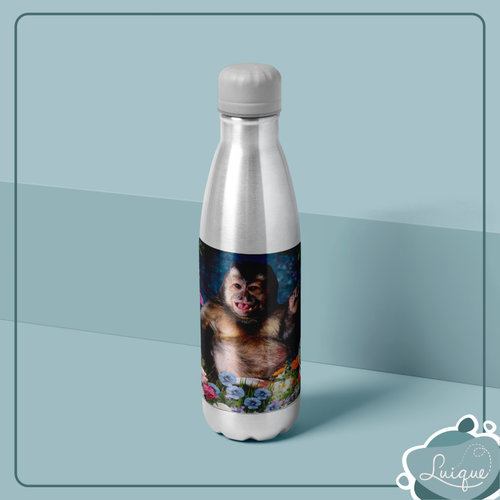 Garrafa térmica / Inóx estampado / 350ml / Térmica (INSTITUTO OLIVIA - BARRIGÃO LINDO)