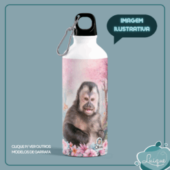 Garrafa tradicional / Branca estampada / 800ml / Não térmica (INSTITUTO OLIVIA - SORRISO)