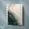 Caderno de Disco (Beige emerald marble)