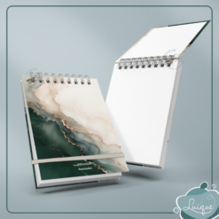 Bloco de anotações (Beige emerald marble)
