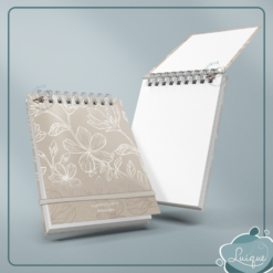 Bloco de anotações (Beige flowers)