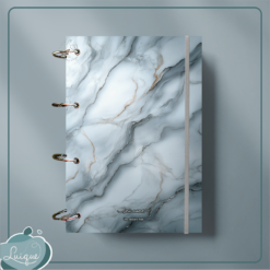 Caderno Argolado (Blue gray marble)
