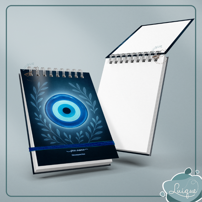 Bloco de anotações (Blue greek eye)
