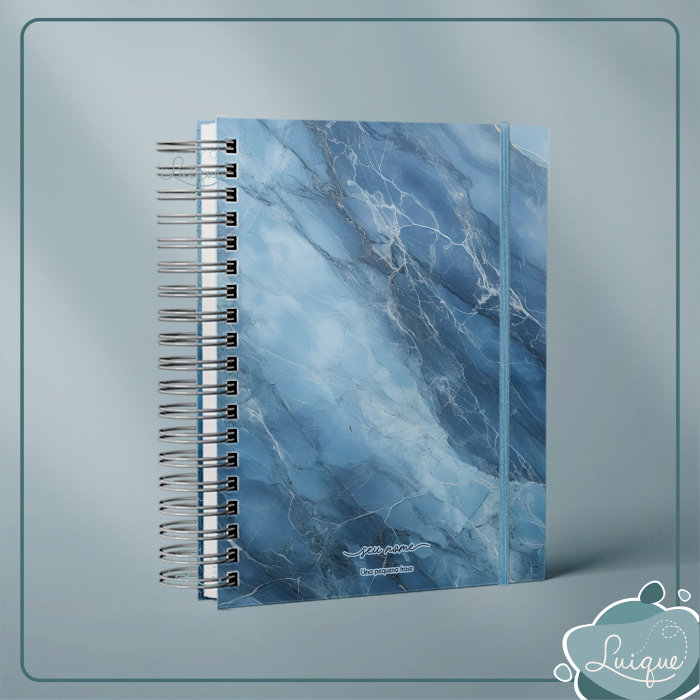 Caderno Espiral (Blue marble)