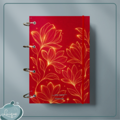 Caderno Argolado (Brilliant red flowers)