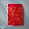 Caderno de Disco (Brilliant red flowers)