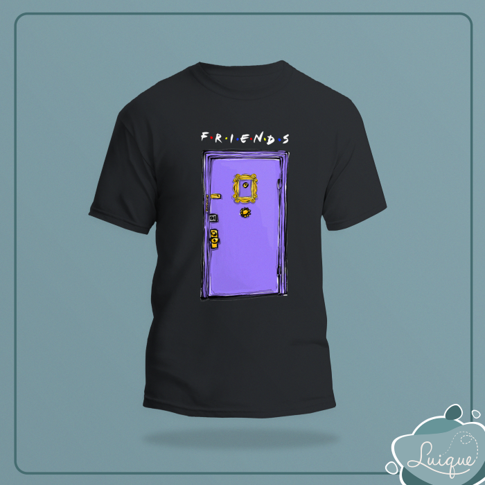 Camisa 100% algodão (Friends / Porta - Tamanho G)
