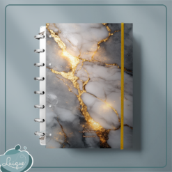 Caderno de Disco (Dark golden marble)