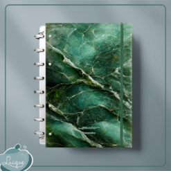 Caderno de Disco (Emerald marble)