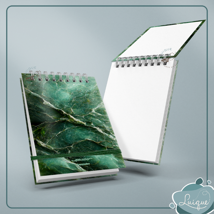 Bloco de anotações (Emerald marble)