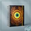 Caderno Espiral (Golden greek eye)