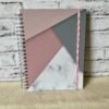 Caderno Espiral (Elegance geometric marble)