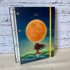 Fichário Argolado (Menina e Lua)