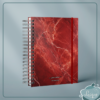 Caderno Espiral (Red marble)