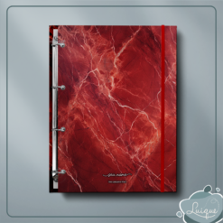 Fichário Argolado (Red marble)
