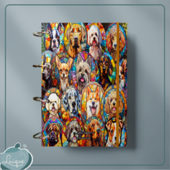 Caderno Argolado (Stained-glass dogs)
