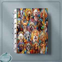 Caderno de Disco (Stained-glass dogs)
