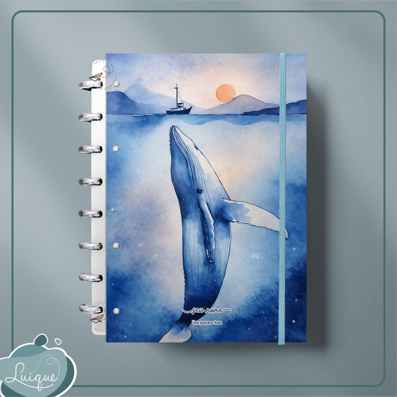 Caderno de Disco (Whale in the ocean)