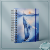 Caderno Espiral (Whale in the ocean)