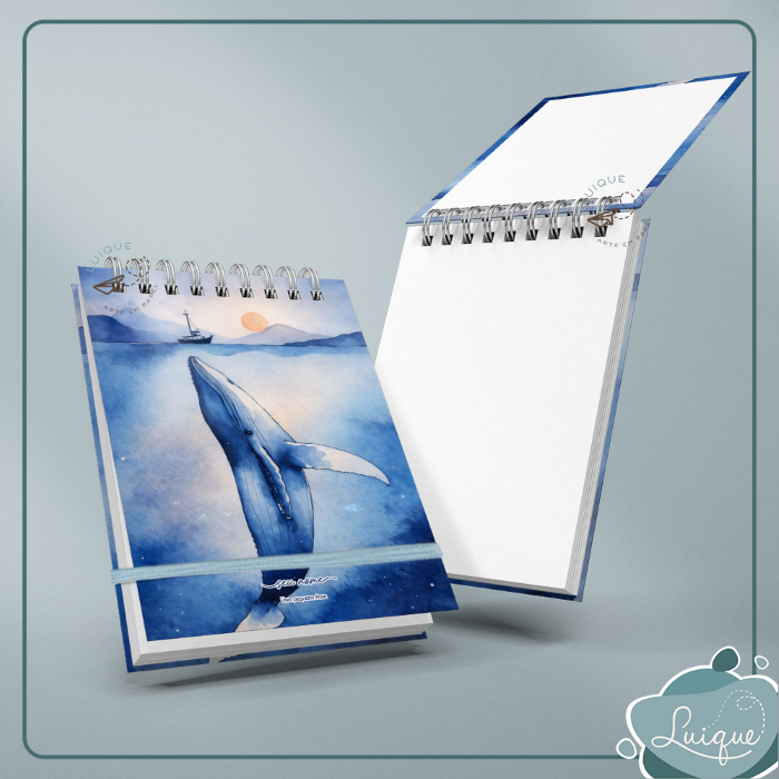 Bloco de anotações (Whale in the ocean)