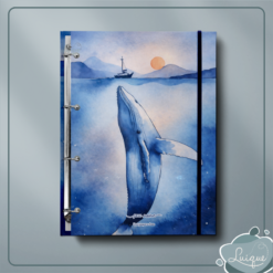 Fichário Argolado (Whale in the ocean)